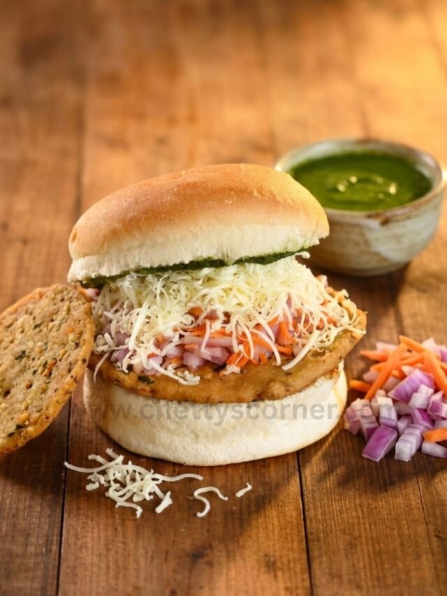The original Bun Nippat Cheese street burger served fresh at Chetty's Corner Bangalore.